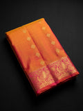 Marigold Orange & Deep Magenta Pink - Saree Powerloom
